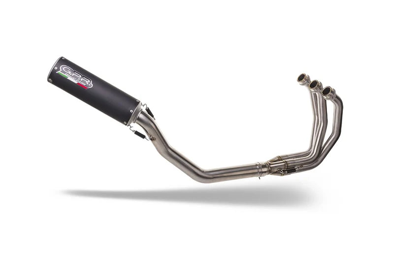 E5.T.100.RACEDB.M3.BT | G.P.R EXHAUST | GPR exhaust compatible with Triumph Daytona 660 2023-2025, M3 Black Titanium, Full system exhaust, including removable db killer