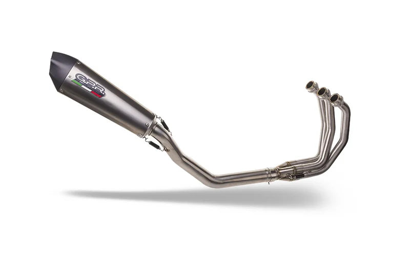 E5.T.100.RACEDB.GPAN.TO | G.P.R EXHAUST | GPR exhaust compatible with Triumph Daytona 660 2023-2025, Gpe Ann. titanium, Full system exhaust, including removable db killer