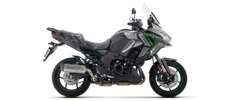 71993PK | ARROW | Kawasaki VERSYS 1100 2025-26 | Indy Race EVO Titanium silencer with carby end cap