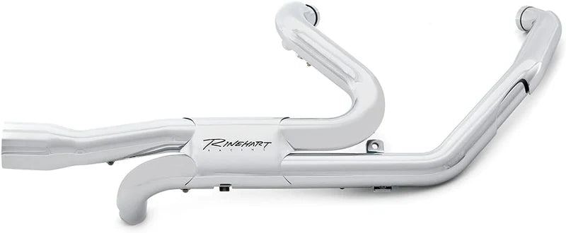 100-0452 | Rinehart Racing | Harley-Davidson TOURING SLIMLINE DUALS HEADER KIT CHROME for M8 2018-2026