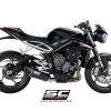 SC Project SC1-R Titanium Exhaust for Triumph Street Triple 765 (2017-19)