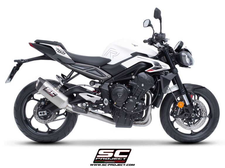 Sc Project SC1-S Titanium exhaust 3-1 Stainless Steel full System for Street Triple 765 R-RS-R A2 (2024-2025)