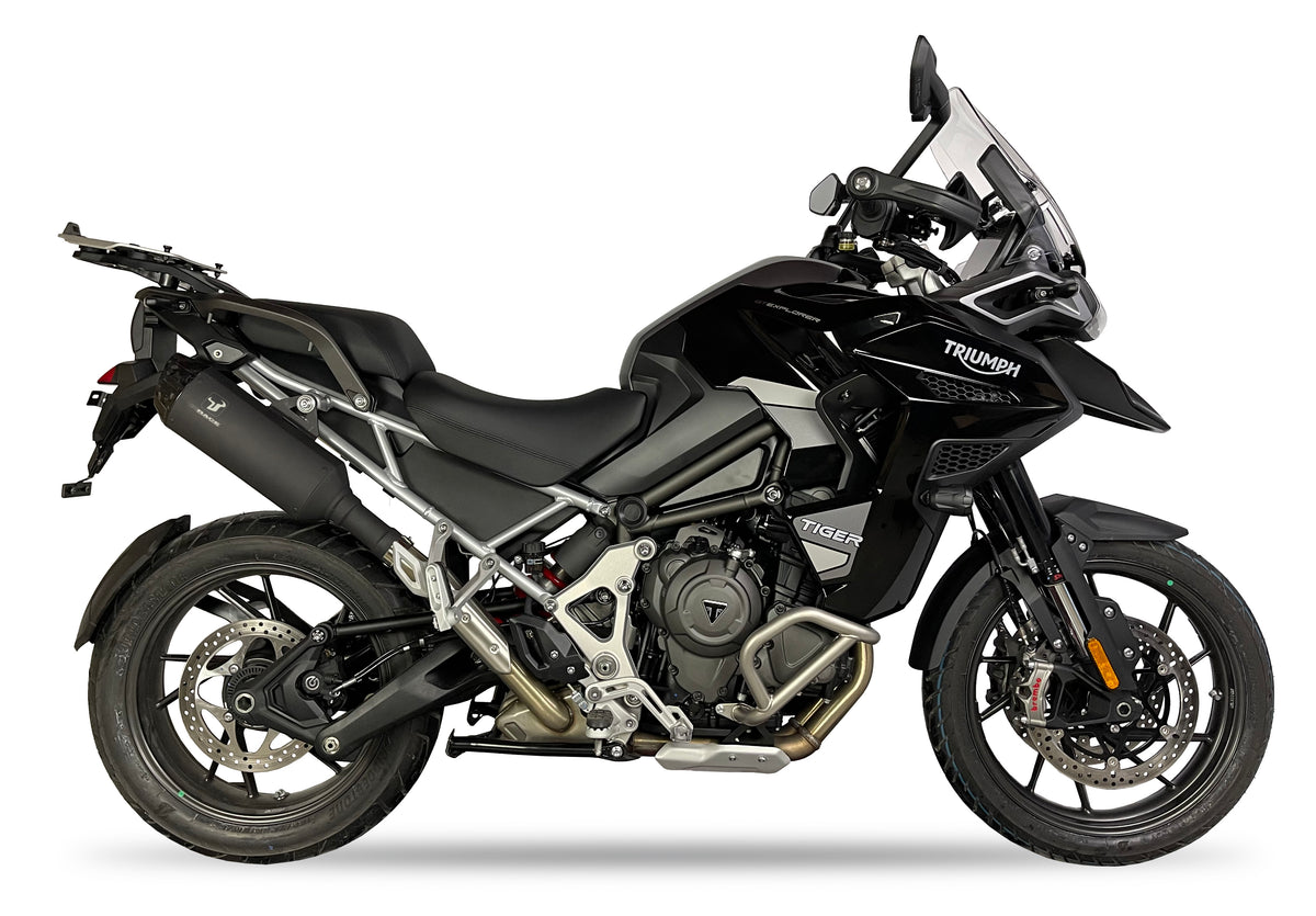 Ixil Exhaust | Triumph Tiger 1200 IXRACE Desert Black Stainless Steel Exhaust
