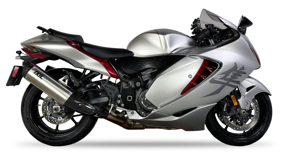 IXIL Exhaust for SUZUKI GSXR 1300 HAYABUSA 2021-2026 - Black XTREME Carbon Slip-On Silencer