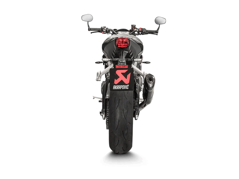 S-T7SO1-HAPC | AKRPOVIC | Triumph Street Triple 765 S / R / RS 2017 -2019 Slip-On Line (Carbon) - Homologated
