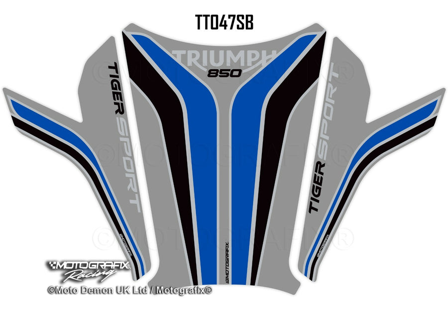 Triumph Tiger 850 Sport 2021 Motorcycle Tank Pad Protector Motografix 3D Gel TT047SB