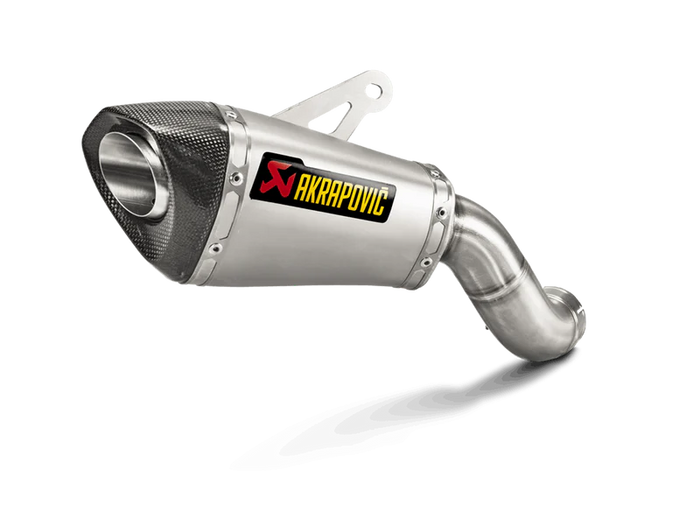 AKRPOVIC | Kawasaki Z900 2017 -2019 Slip-On Line (Titanium) - Shorty | S-K9SO4-ASZT