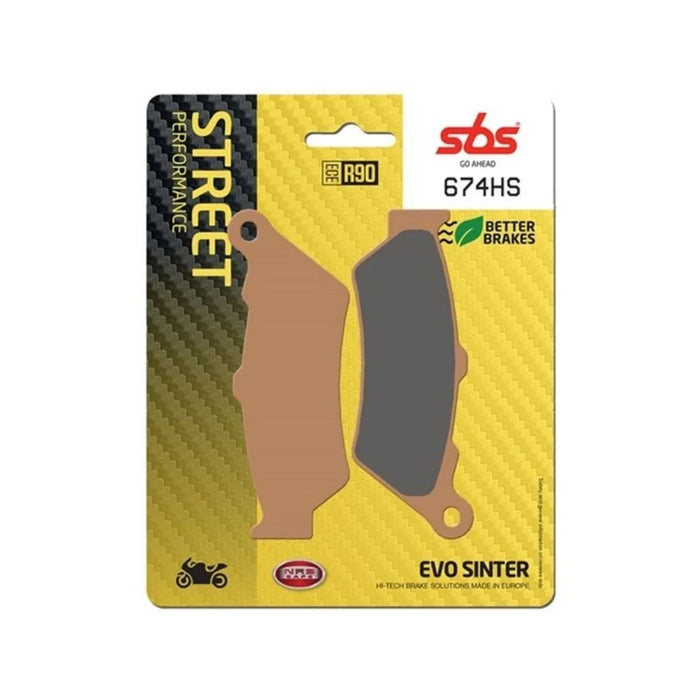 SBS Brake Pad | SBS  674HS- SINTER FRONT BRAKE PADS