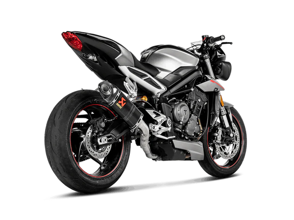 S-T7SO3-APC | AKRAPOVIC | Triumph Street Triple 765 S / R / RS 2020 -2021 Slip-On Line (Carbon)
