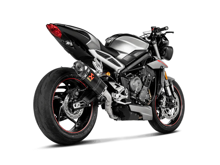 S-T7SO3-APC | AKRAPOVIC | Triumph Street Triple 765 S / R / RS 2020 -2021 Slip-On Line (Carbon)