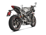 S-T7SO1-HAPC | AKRPOVIC | Triumph Street Triple 765 S / R / RS 2017 -2019 Slip-On Line (Carbon) - Homologated