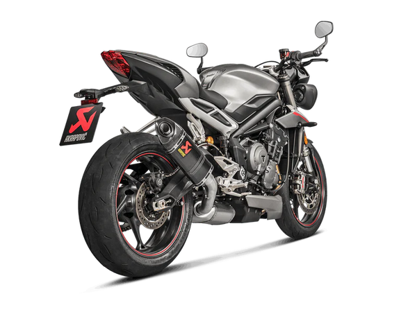 S-T7SO1-HAPC | AKRPOVIC | Triumph Street Triple 765 S / R / RS 2017 -2019 Slip-On Line (Carbon) - Homologated