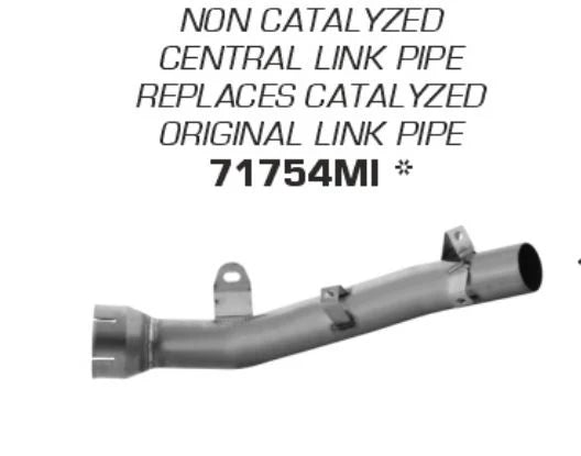 ARROW EXHAUST | Kawasaki ZX-10R / ZX-10RR 2021/2025 | Non catalized mid-pipe | 71754MI