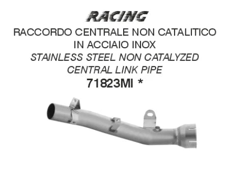 ARROW EXHAUST | Kawasaki ZX-10R / ZX-10RR 2026 | Non catalized mid-pipe | 71823MI