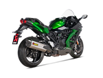 S-K10SO30-HGIT | AKRAPOVIC | Kawasaki Ninja H2 SX 2023-25 | Slip-On Line (Titanium)