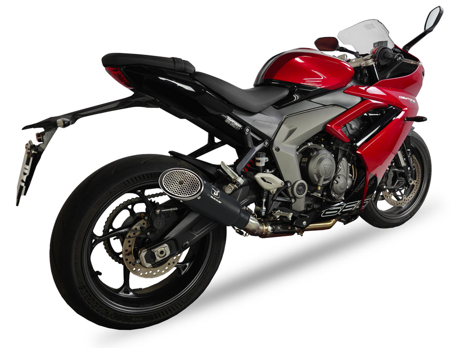 Ixil Exhaust |Triumph Daytona 660 IXRACE MK1B Black Conical Full Exhaust System