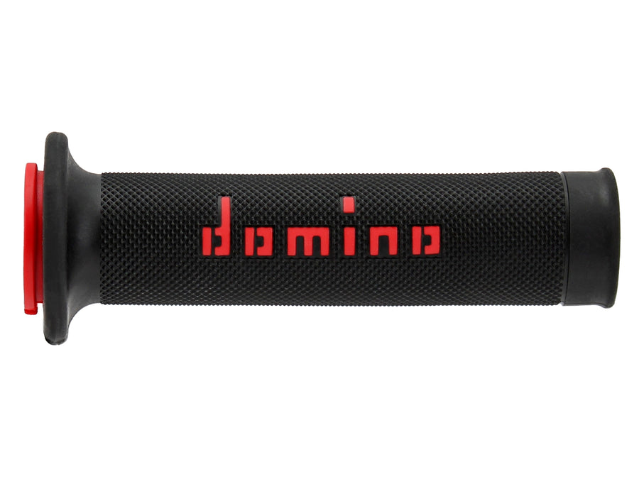 DOMINO | DOMINO A010 BLACK/RED ROAD-RACING GRIPS