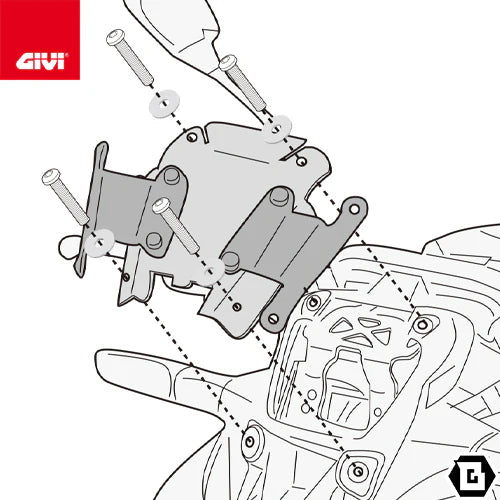GIVI | A4137A – Windscreen fitting kit for Kawasaki Z900