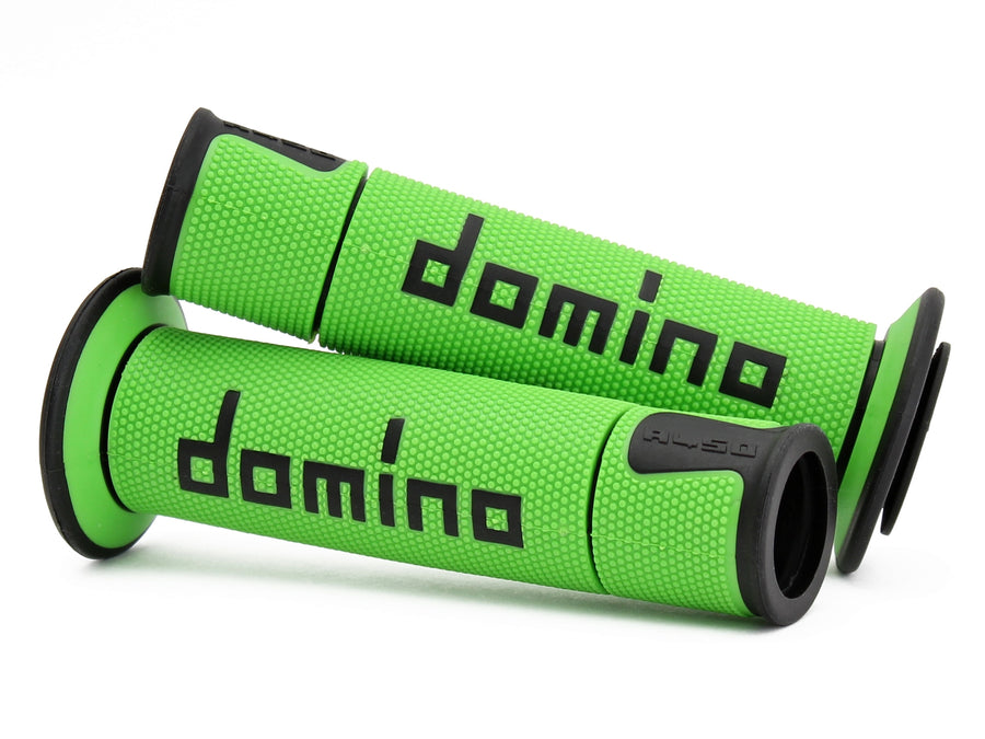 DOMINO | DOMINO A450 GREEN/BLACK RACING GRIPS