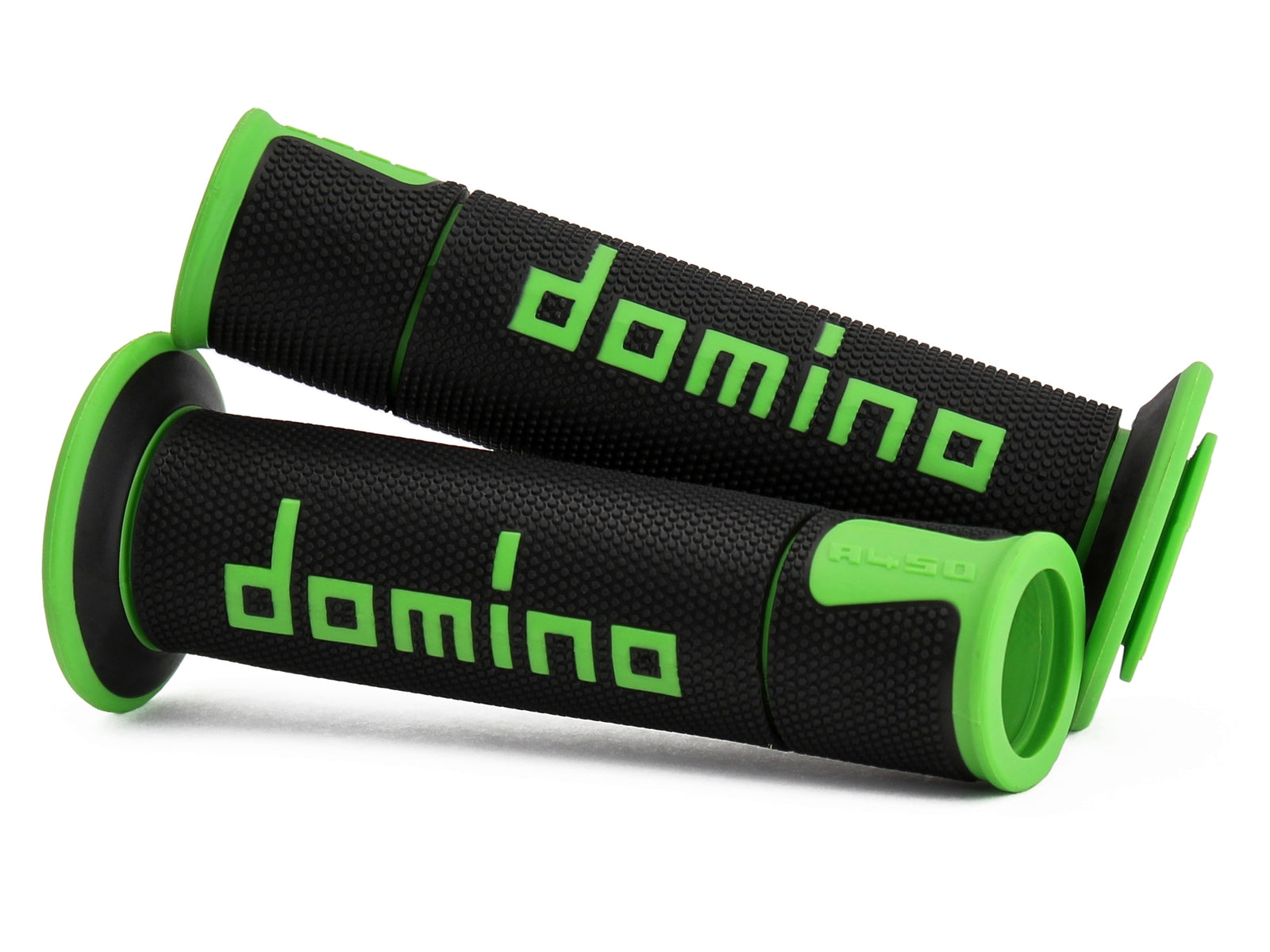 DOMINO | DOMINO A450 BLACK/GREEN RACING GRIPS