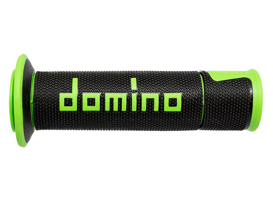 DOMINO | DOMINO A450 BLACK/GREEN RACING GRIPS