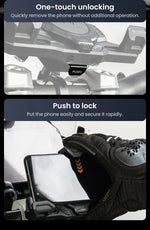 LOBOO PH02S 13MM Mount Version No Charging - Anti-Vibration Motorcycle Phone Holder