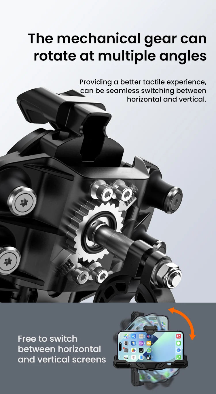 LOBOO PH02S 13MM Mount Version No Charging - Anti-Vibration Motorcycle Phone Holder