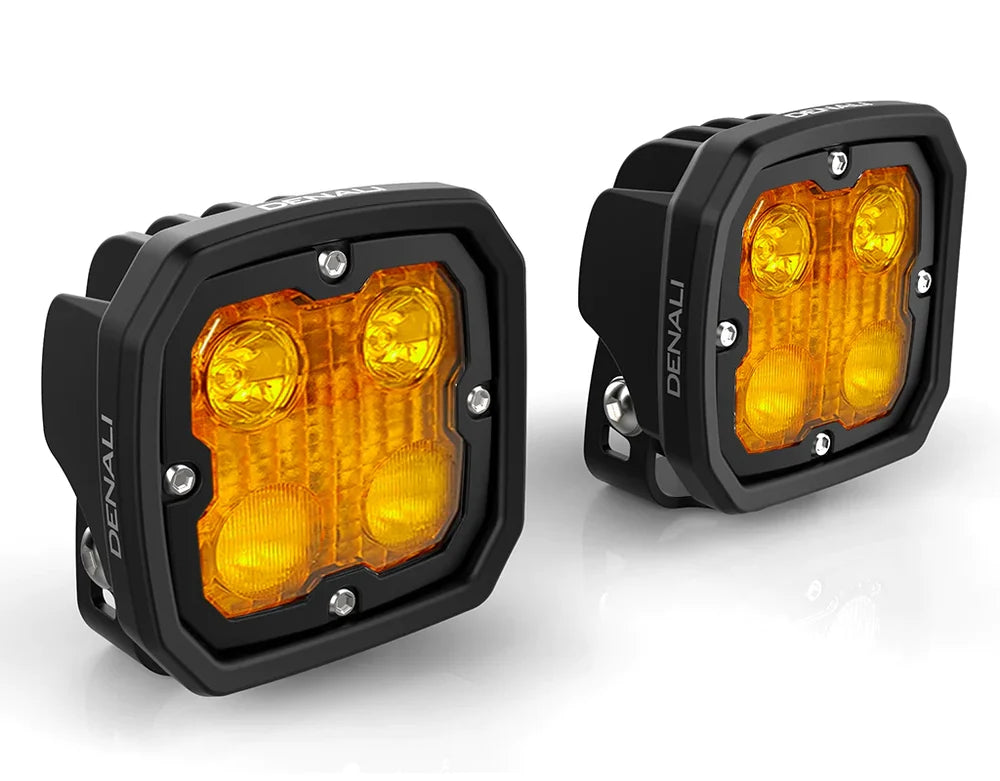 DENALI | Denali D4 LED Lights TriOptic Lens Kit - Amber