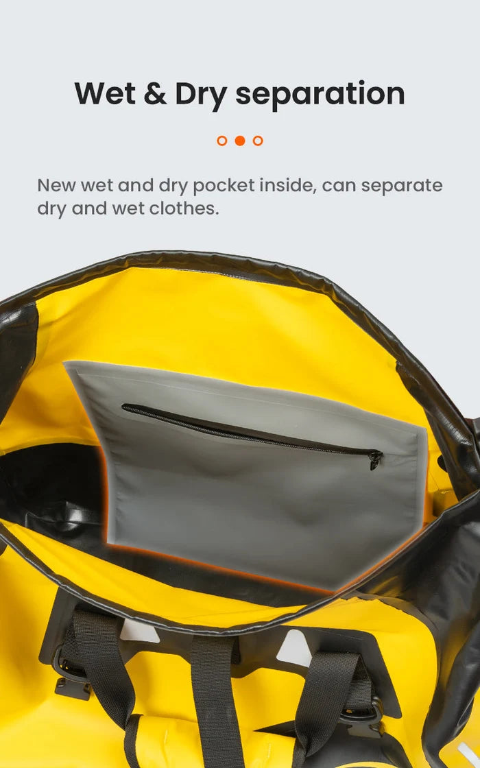 Loboo Waterproof PVC Tail Bag- Upgraded - 40L - Yellow (BWB40P02YL)