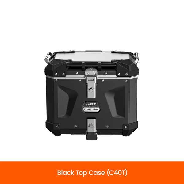 LOBOO | LOBOO CONQUEROR Aluminum Case System | C35L+C30R Side / C40T Top | Fits Aprilia, BMW, CFMOTO, DUCATI, Honda, KTM & More