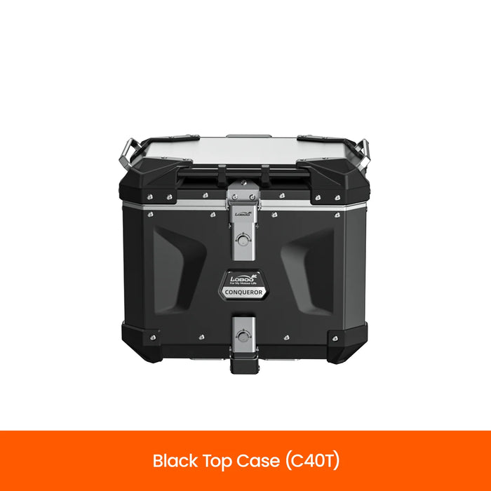 LOBOO | LOBOO CONQUEROR Aluminum Case System | C35L+C30R Side / C40T Top | Fits Aprilia, BMW, CFMOTO, DUCATI, Honda, KTM & More