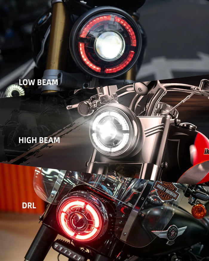 KTOVOL | KTOVOL Custom LED Headlight Assembly for Royal Enfield Continental GT 650 & Interceptor 650