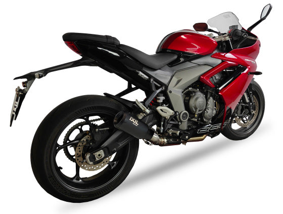 Ixil Exhaust |Triumph Daytona 660 IXIL RC / RB Black Conical Full Exhaust System
