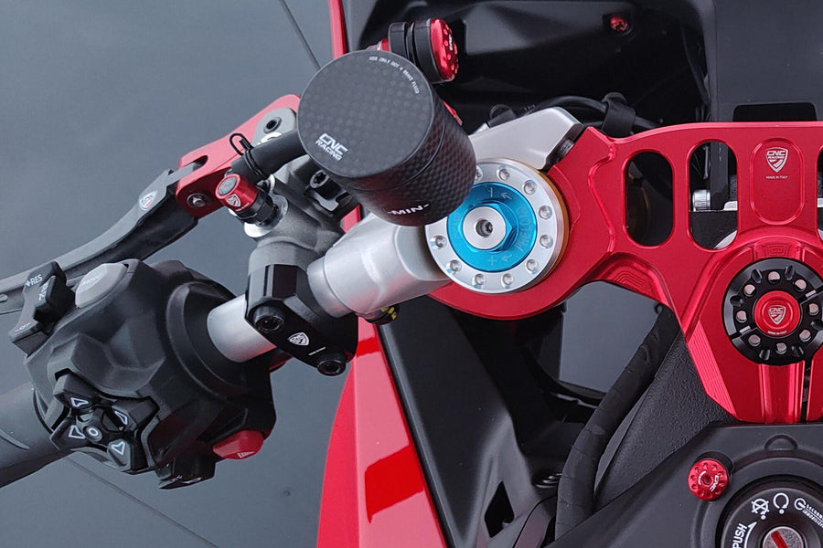 CNC RACING | Brake & Clutch Master Cylinder Bracket – No Mirror Hole, CNC Machined Aluminum, Plug & Play