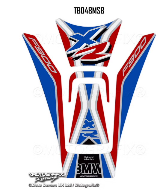 BMW F900XR F900 XR 2020 2021 2022 2023 Motorcycle Tank Pad Protector Motografix 3D Gel TB048MSB