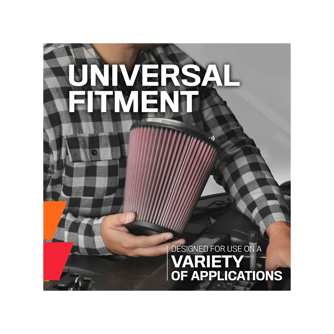 K&N | K&N High-Flow Universal Air Filter – 2-7/16" Flange