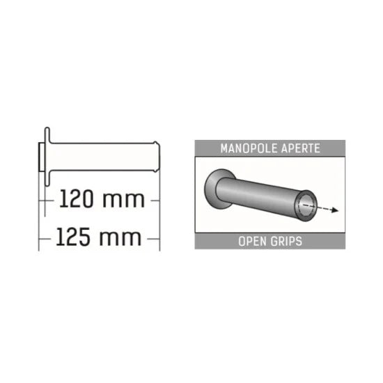 DOMINO | DOMINO Handlebar Grips White/Black