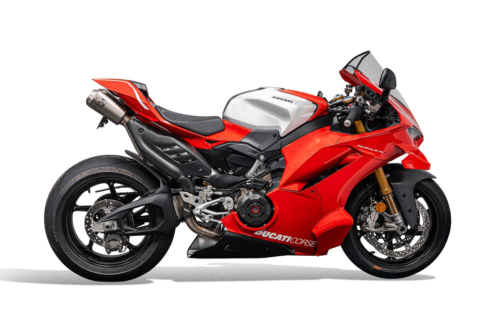 Ducati Panigale V4 Dynamic Tail Tidy (2025+) with V1 Indicators For Akrapovic Titanium Full Race Exhaust System