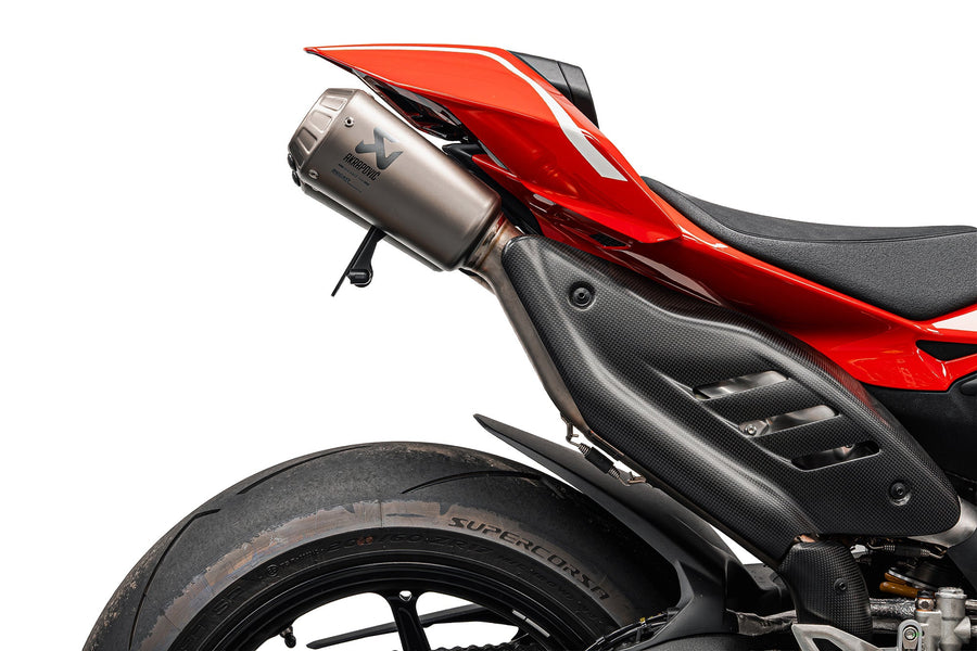 Ducati Panigale V4 Dynamic Tail Tidy (2025+) with Sequential Indicators For Akrapovic Titanium Full Race Exhaust System