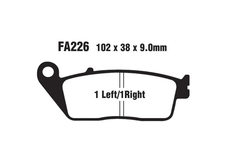 Brakes - FA226HH Fully Sintered - EBC (2 Set Front)