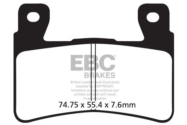 Brakes - FA296HH Fully Sintered - EBC (2 Set Front)