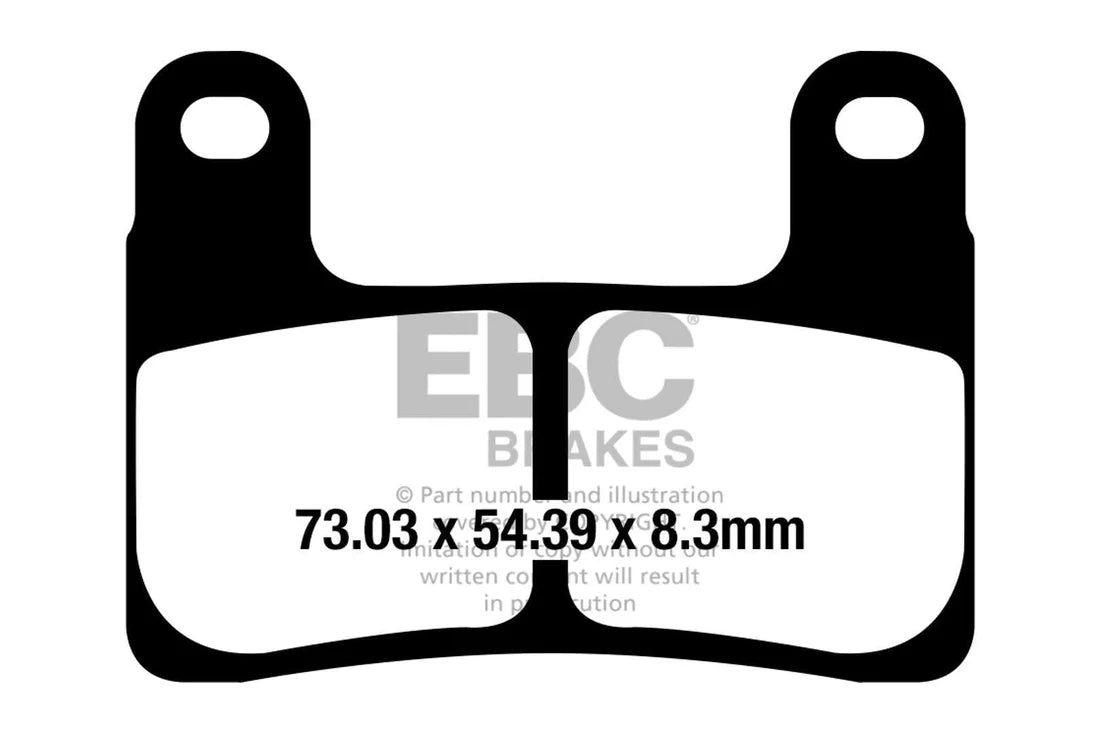 Brakes - Fully Sintered FA724HH - EBC (2 Pairs)