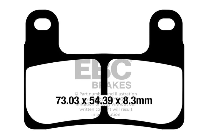 Brakes - Fully Sintered FA724HH - EBC (2 Pairs)