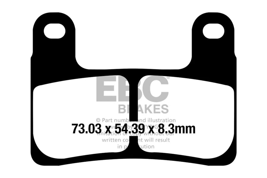 Brakes - Fully Sintered FA724HH - EBC (2 Pairs)