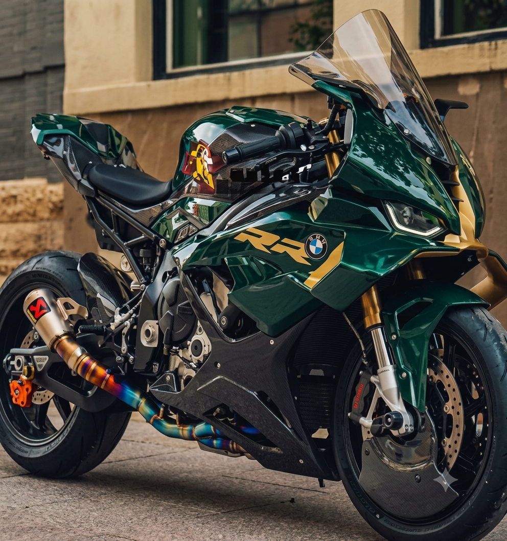 AXXON | BMW S1000RR British Racing Green & Gold Body Kit (2023–2026 Fitment)