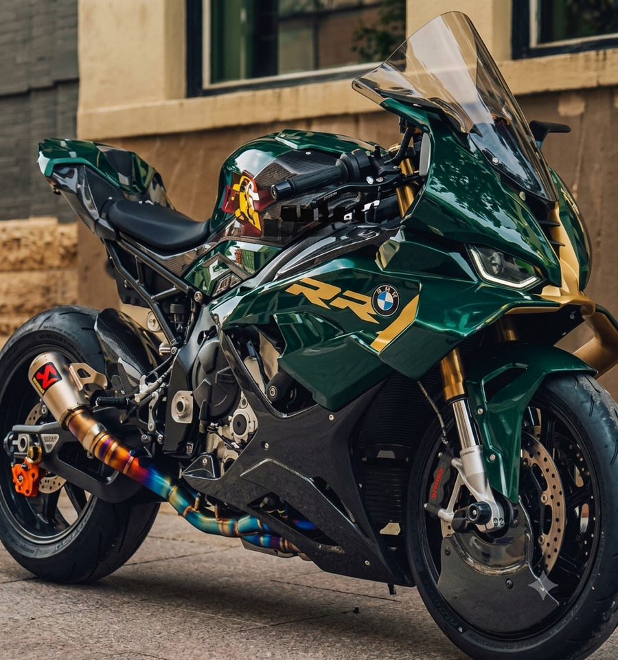 AXXON | BMW S1000RR British Racing Green & Gold Body Kit (2023–2026 Fitment)