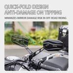 SMNU | SMNU Motorcycle R155 Rearview Mirror Black, square design