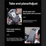 SMNU | SMNU 2024 New Design Mobile Phone Holders Waterproof Shock Absorber Dazzling Aluminum Alloy Motorcycle Bike Mount