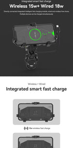 SMNU | Durable Cell Chargeable Mobile Waterproof Motorcycle Phone Holder For Motorcycle