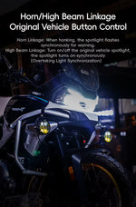 SMNU | SMNU VF01  180W  Front Motorcycle CIP67 Waterproof Headlight With 7 Lens For ADV